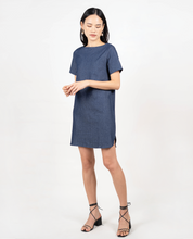 Load image into Gallery viewer, Abel Denim Boatneck Dress