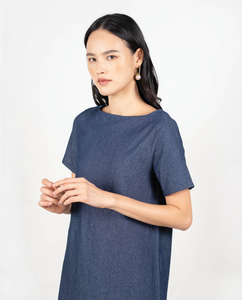 Abel Denim Boatneck Dress
