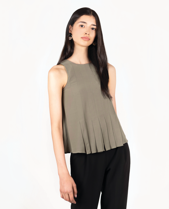 Fryderyk Pleated Top